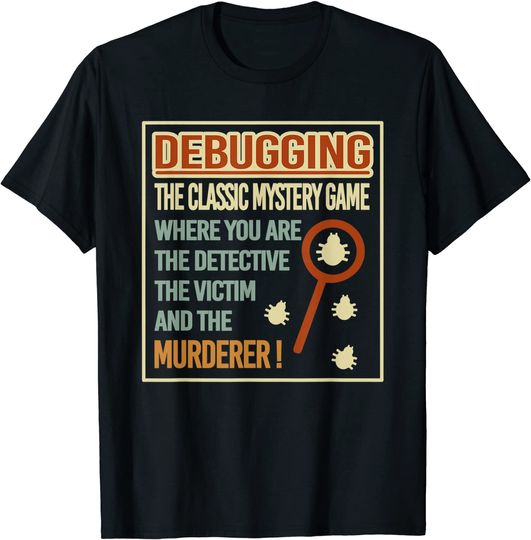 Retro Debugging Computer Science Programmers Coding T-Shirt