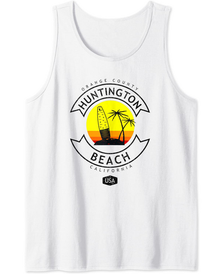 Huntington Beach California Surf Tank Top