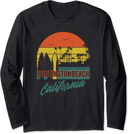 Huntington Beach California Surf City Long Sleeve