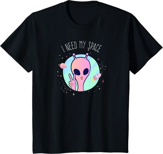 Kids I Need My Space Fun Alien T-Shirt