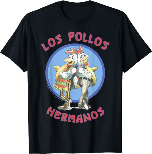 Los Pollos Hermanos Back To Back Portrait Logo T-Shirt