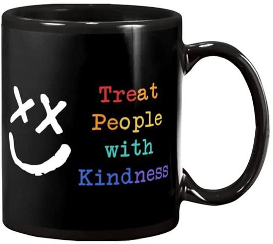 Treat People With Kindness Smiley Mug