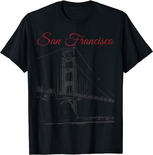 San Francisco Golden Gate Bridge California Souvenir Gift T-Shirt
