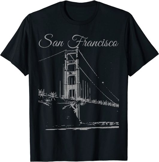 San Francisco Golden Gate Bridge California Souvenir Gift T-Shirt