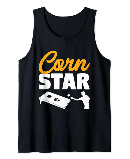 Trophy Corn Star Cornhole Player Tank Top