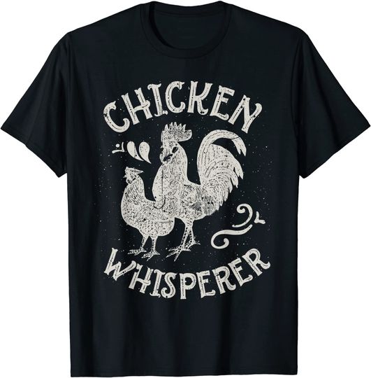 Chicken Whisperer Farmer Poultry Farm Farming Vintage T-Shirt
