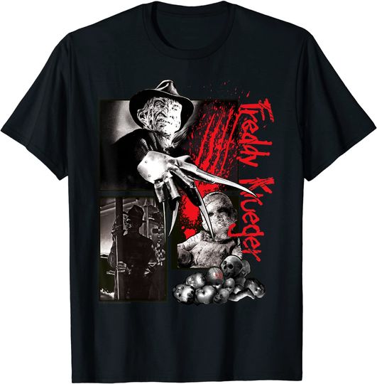 A Nightmare On Elm Street Freddy Krueger Panels T-Shirt