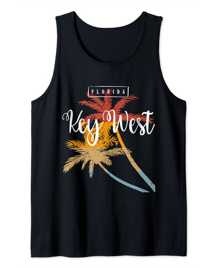 Key West Florida Spring Break Palms Tank Top