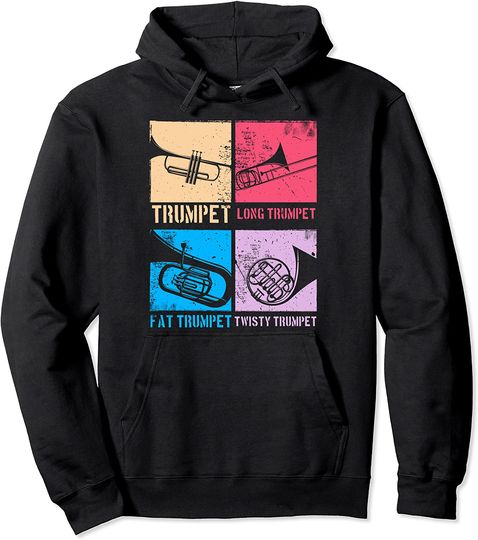 Trumpet Player Marching Band Jazz Hoodie
