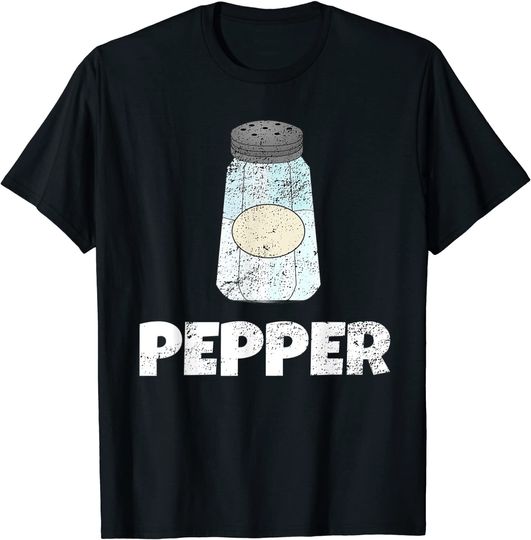 Halloween Salt Pepper Matching Costumes T-Shirt