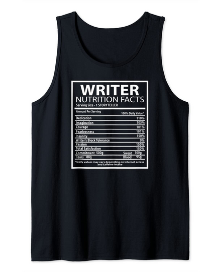 Writer Facts Tank Top