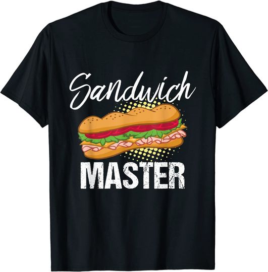 Sandwich Master Deli Sub Lover Sandwich Day Food Pun T-Shirt