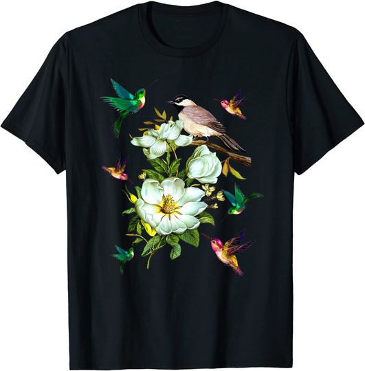Hummingbird Flowers T Shirt