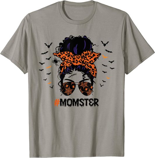 Halloween Spider Bat Momster With Sunglasses T-Shirt
