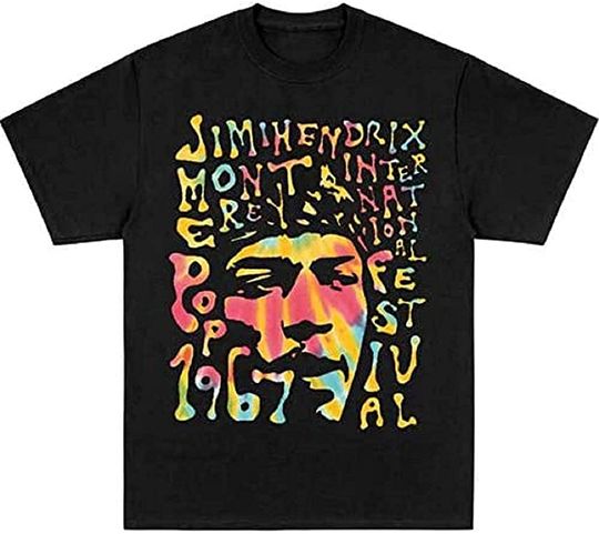 Jimi Hendrix Monterey Rock Music T Shirt