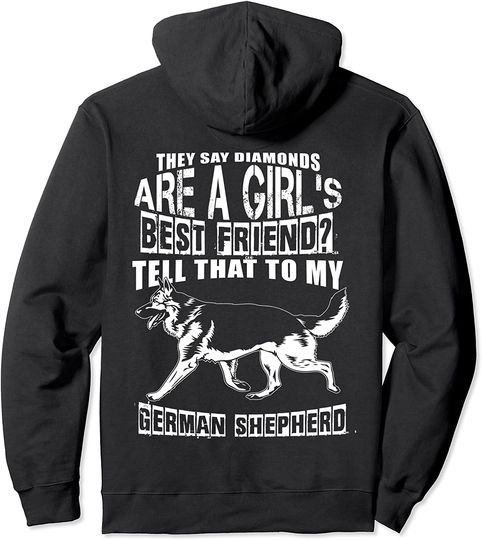 I Love My German Shepherd, Cool German Shepherd Pullover Hoodie