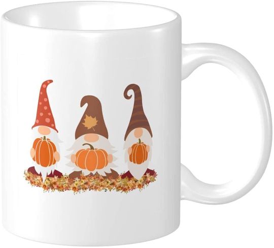 Gnomes Pumpkins Thanksgiving Mug