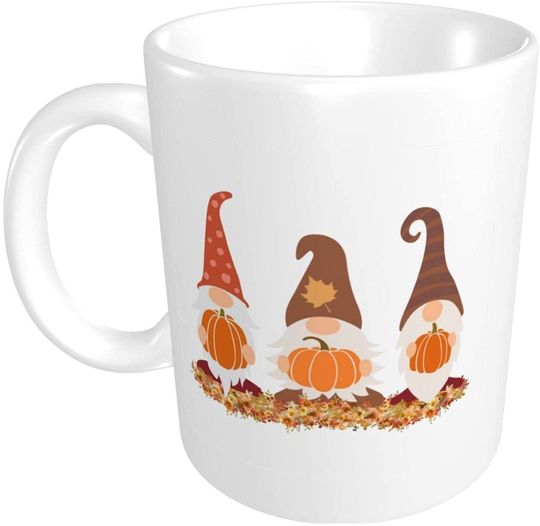 Gnomes Pumpkins Thanksgiving Mug