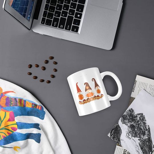 Gnomes Pumpkins Thanksgiving Mug