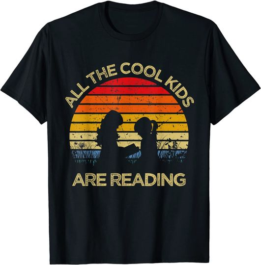 Discover All The Cool Kids Are Reading Retro Vintage Book T-Shirt