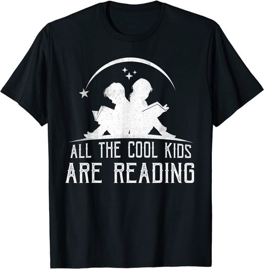 Discover All the Cool Kids are Reading Books Shirt Retro Book Reader T-Shirt