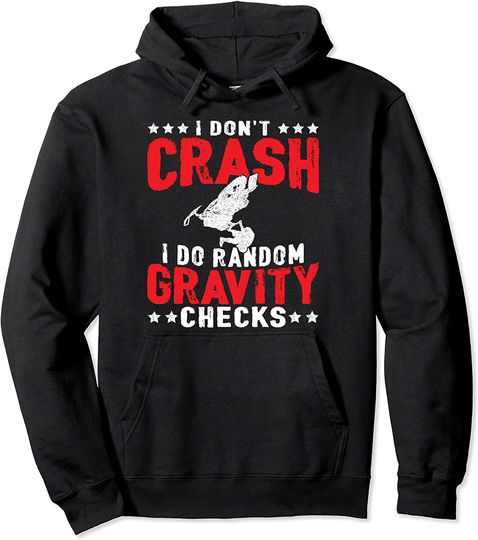 Snowmobile Crash Gravity Checks Snowmobiling Sled Pullover Hoodie