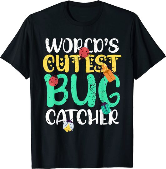 Cute World's Best Bug Catcher Camping Zoo Ladybug Insect T-Shirt