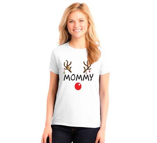 Reindeer Christmas Family Pajama Matching Shirts Custom