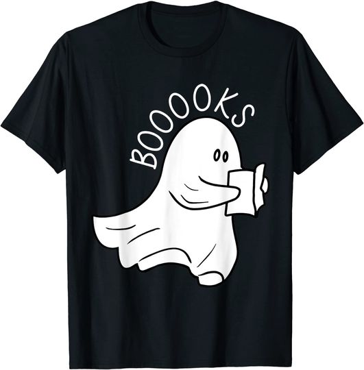Ghost Booooks Halloween T-Shirt
