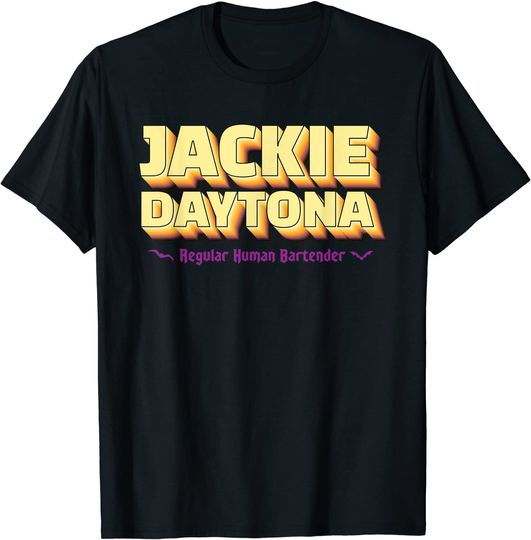 Jackie Daytona Regular Human Bartender Retro Logo Design T-Shirt