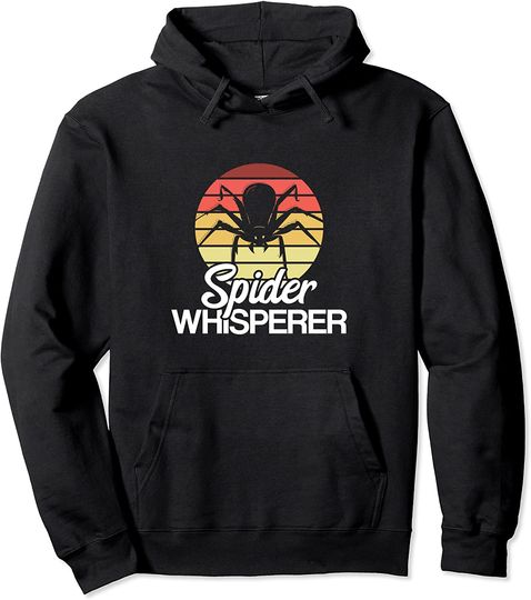 Spider Whisperer Retro Spider Pet Owner Halloween Spider Pullover Hoodie