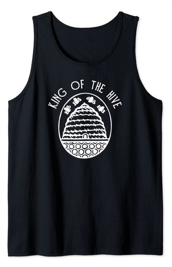 Funny Beekeeper Funny King Of Hive Beekeeping Tank Top