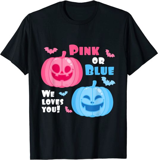 Discover Halloween Gender Reveal We Loves You Fall T-Shirt