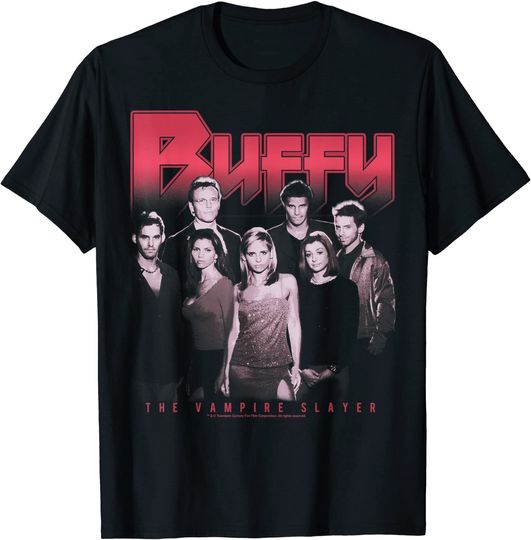 Buffy The Vampire Slayer Group Shot Dark Portrait T-Shirt