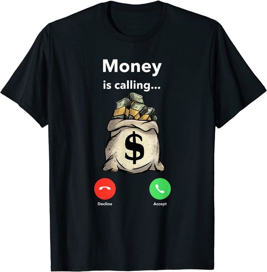 Money Calling Gang Ster Entrepreneur Christmas Hip Hop Gift T-Shirt