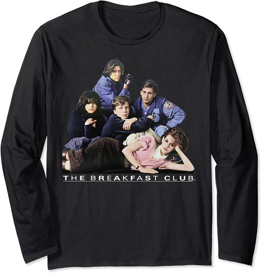 Breakfast Club Group Portrait Movie Logo Long Sleeve