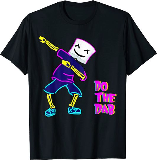 Do The Dab Classic Art Marshmallows Dancing DJ X-mas Holiday T-Shirt
