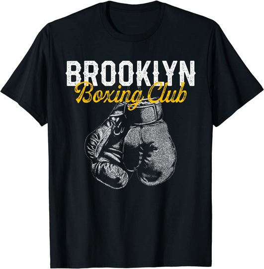 Boxer T-Shirt Distressed Retro Brooklyn Boxing Club Vintage