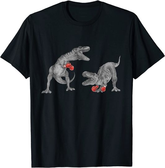 T Rex Dinosaur Boxing Team T-Shirt