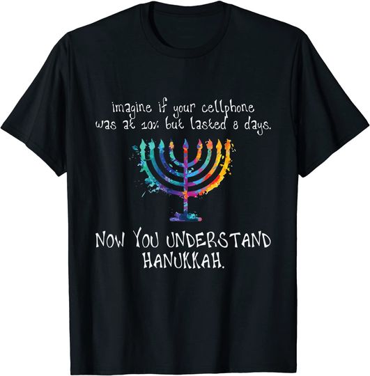 Hanukkah Chanukah - Cellphone Meme - Funny Jewish Gifts T-Shirt
