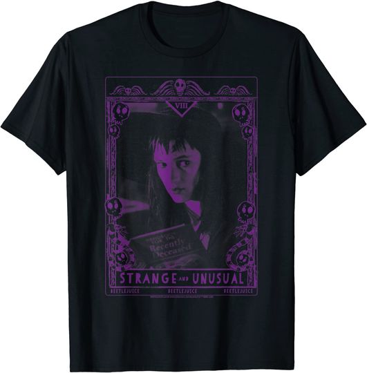 Beetlejuice Lydia Strange And Unusual Tarot Card T-Shirt