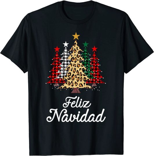 Feliz Navidad Christmas Trees T-Shirt