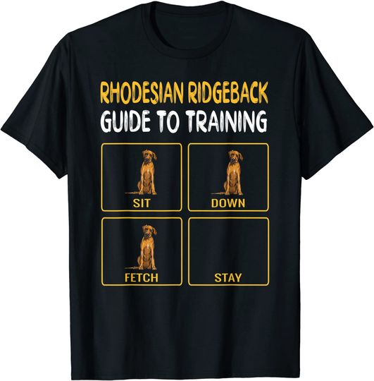 Rhodesian Ridgeback Guide To Training Dog Obedience T-Shirt