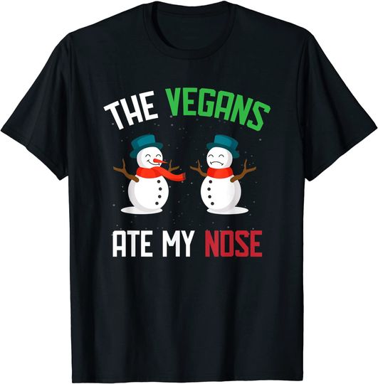Snowman The Vegans Ate My Nose T-Shirt