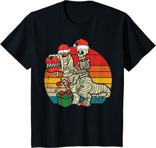Skeleton Santa Christmas T-Shirt