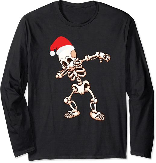 Skeleton Santa Christmas Long Sleeve