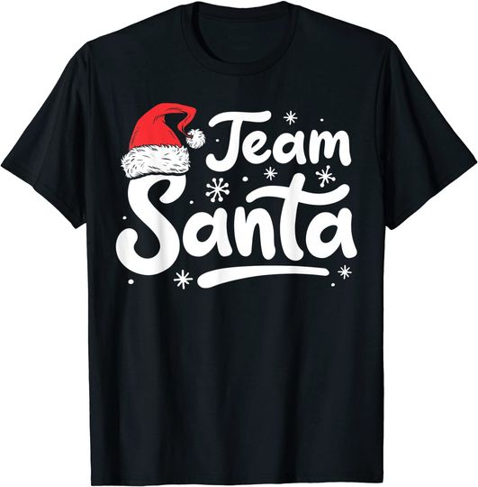 Team Santa T shirt Christmas Family Matching Pajamas T-Shirt