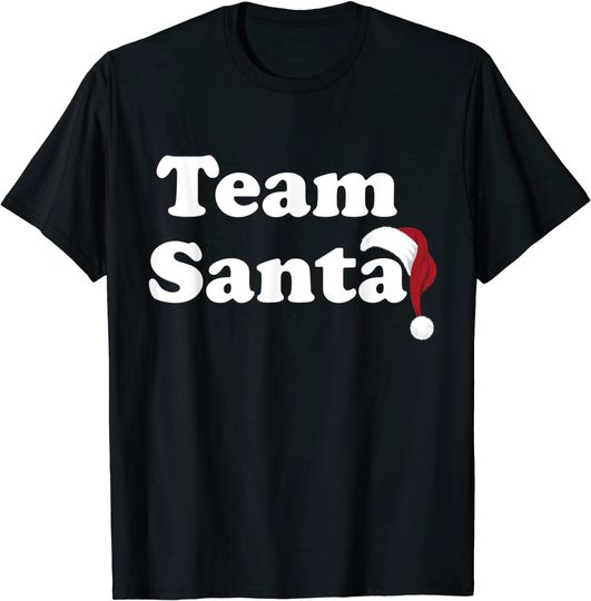 Awesome Family Santa Hat Team Santa Christmas Pajama Design T-Shirt