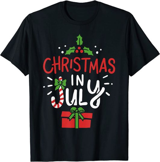 Christmas In July Beach Summer Hawaiian Gift T-Shirt