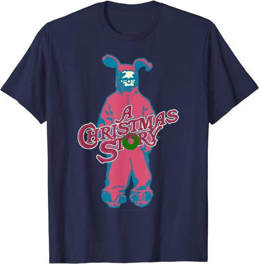 A Christmas Story Ralphie Pink Bunny Suit Logo T-Shirt